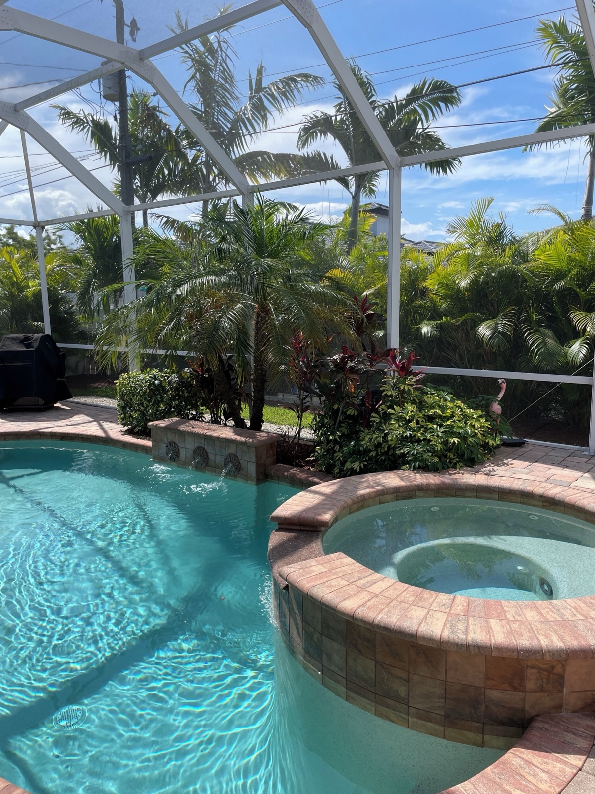 Private pool on the screened lanai
